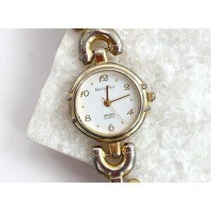 Vanity Fair Gruen Gold T Women's Analog Vintage Wristwatch - 18mm - WORKS!